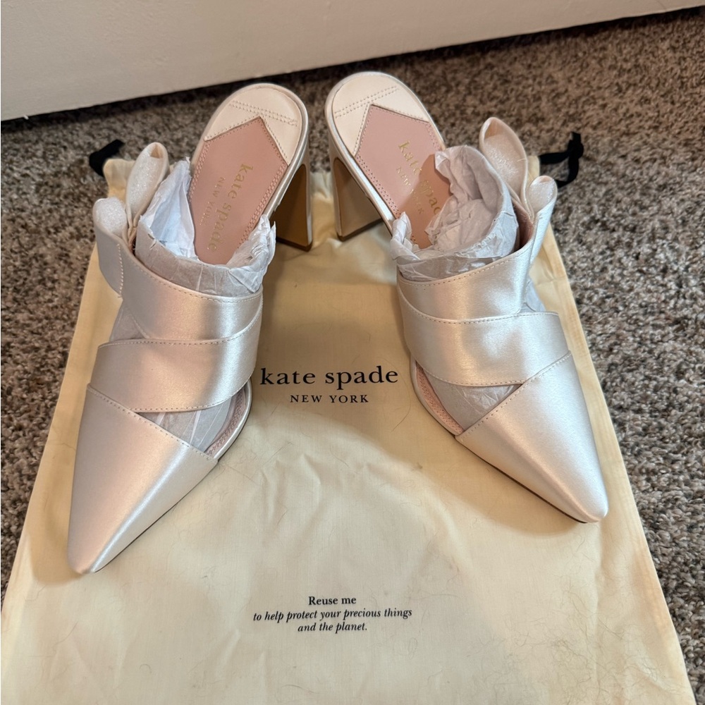 Kate Spade white heels. Bridal heels
